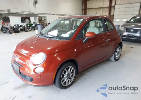 2012 Fiat 500 Pop z USA, uszkodzony, nr VIN 3C3CFFAR2CT352312